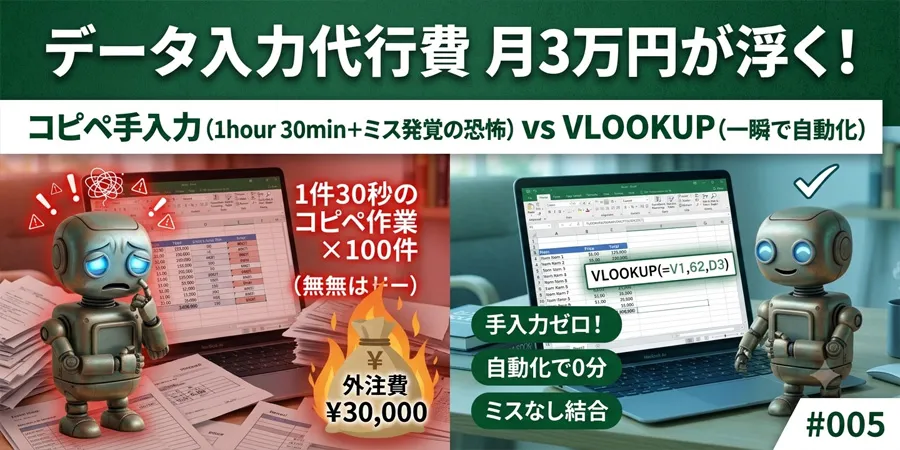 データ入力代行費 月3万円が浮く！