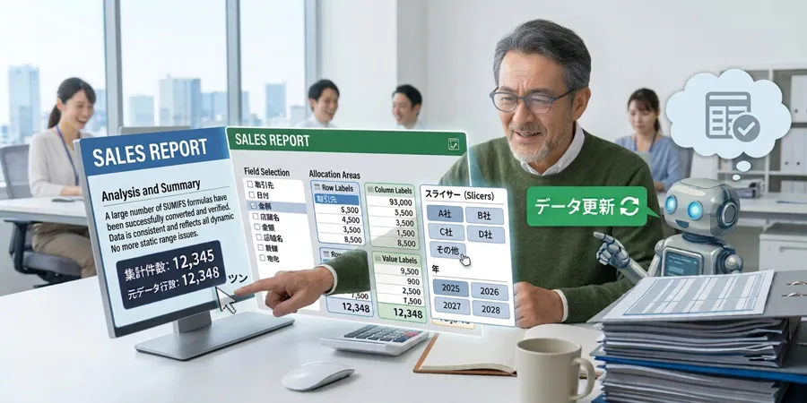 直感的にクリックできる様子